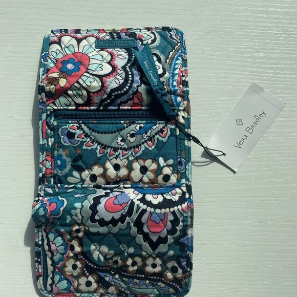 Vera Bradley Haymarket Paisley Jewel Cotton Euro Wallet - Picture 4 of 15